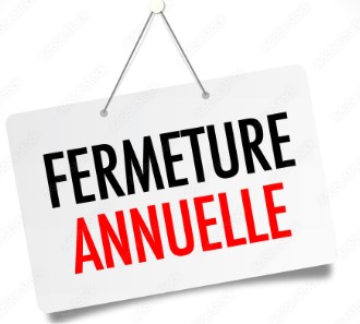 Fermeture de fin d’année du 22 décembre au 2 janvier