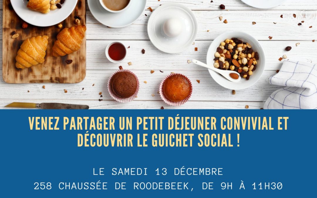 Venez partager un petit déjeuner au Guichet Social ce samedi 13 décembre 2025 !